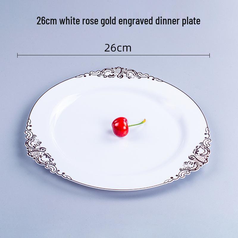 Thickened Transparent PS Plastic Plates - Crystal Butterfly Design for Steak, Fruit & More