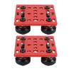 2 Pcs V Wheel Plate Gantry Rod Plate and 4 Solid POM Wheels for 2020 Aluminum Extrusion CNC 3D Printer