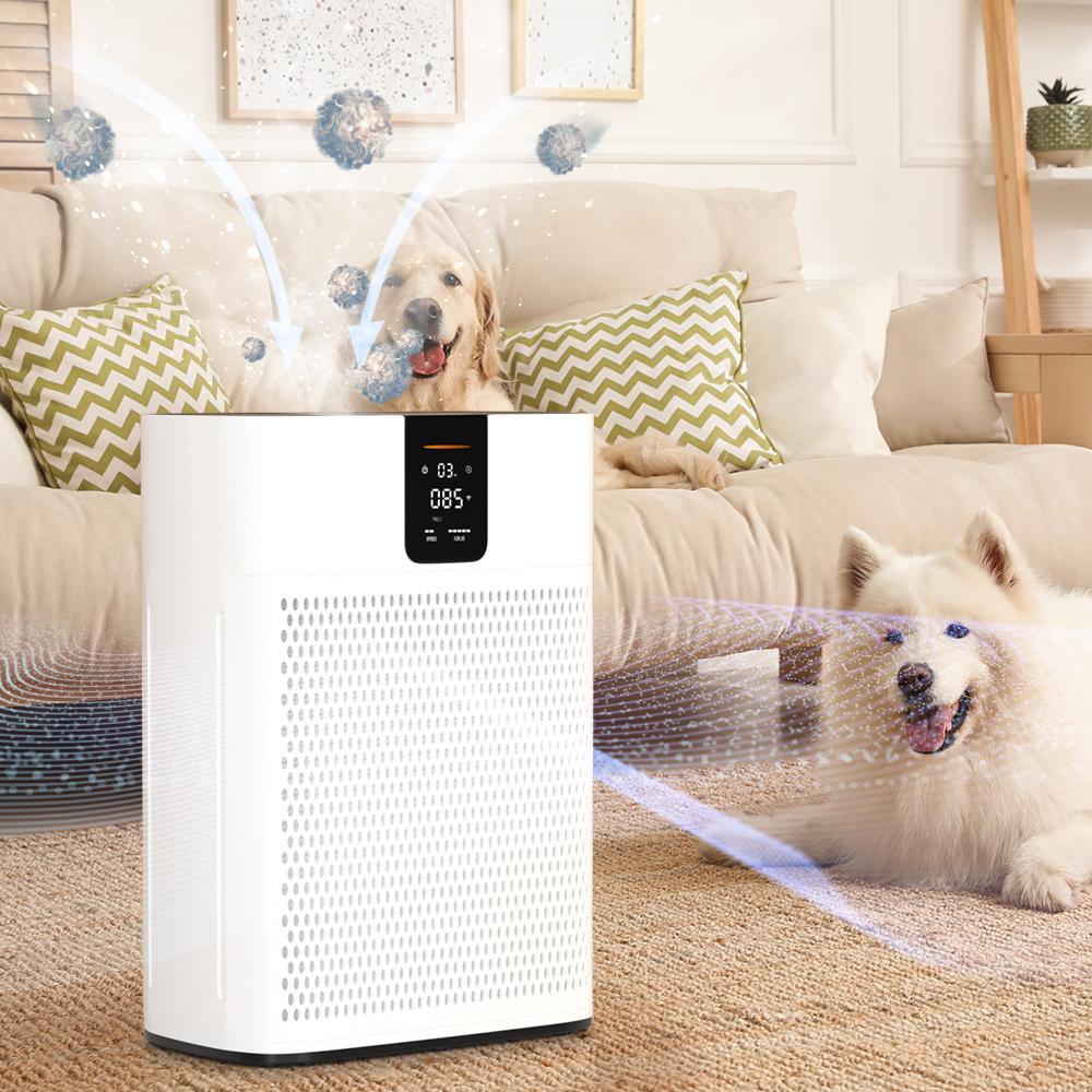 HEPA Air Purifier 15dB Quiet Sleep Mode. Smart Air Purifiers with App for Pet Hair