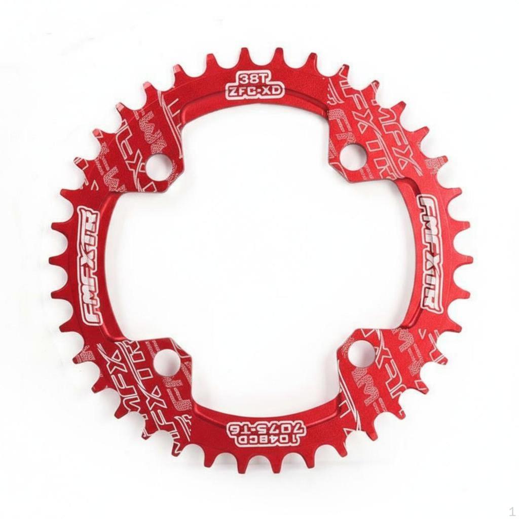 104 BCD Single Chainring Aluminum Alloy Mountain Bike AntiChain Drop for Cyclists, Unpaved