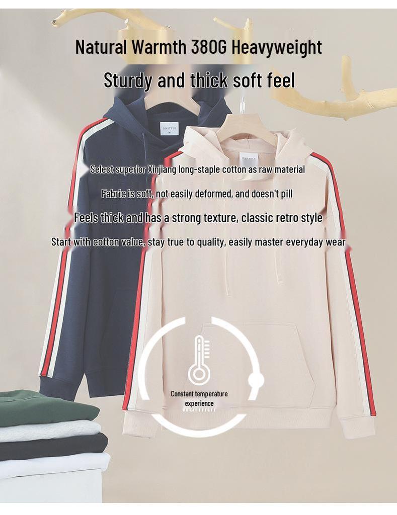 2024 Autumn/Winter Oversize Unisex Drop Shoulder Hoodie Sweatshirt