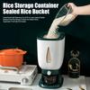 Диспенсер для рису Вологостійкий контейнер для зберігання рису 10 кг Місткість Побутовий герметичний контейнер для рису з мірною чашкою для кухонної полиці комори