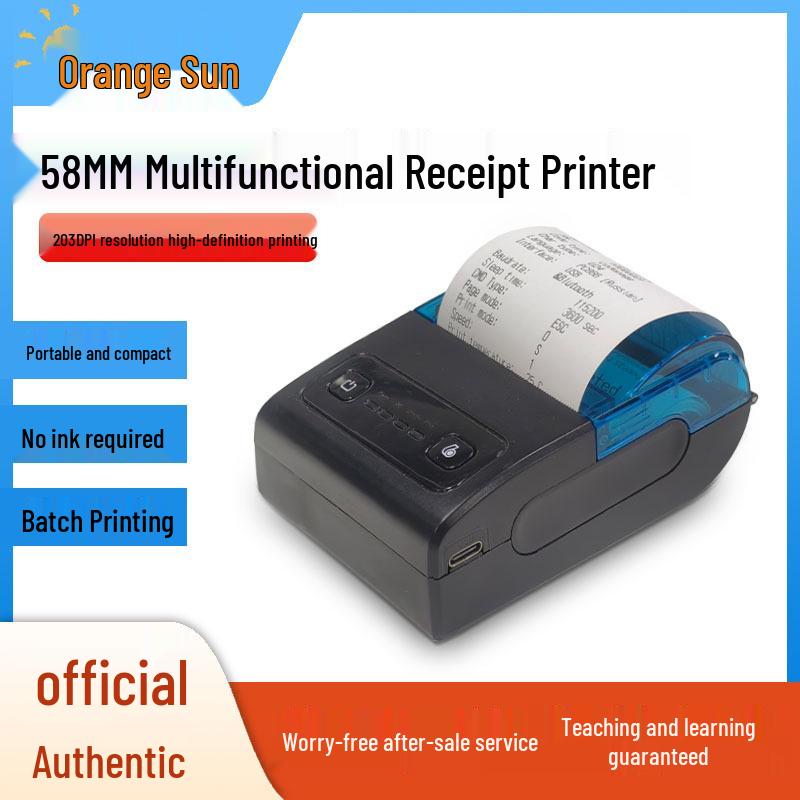 Portable 58mm Bluetooth Thermal Receipt Printer for Cross-Border E-Commerce
