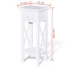 VidaXL Table d'appoint avec tiroir Blanc