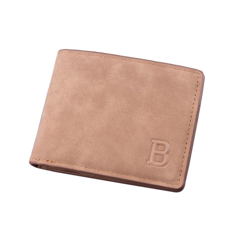 Men’s Frosted Retro Multifunctional Dollar Wallet with Extra Card Slots