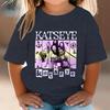 Girl Group KATSEYE Print T-Shirt Boys Girls Casual Tee Shirts Summer O-Neck Tops 2026 Summer Short Short Fashion Kids Clothes