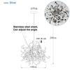 Modern Restaurant Chandelier Stainless Steel Lighting Fixtures Luxury LED Chandelier Coffee Shop Decoration Home Appliance