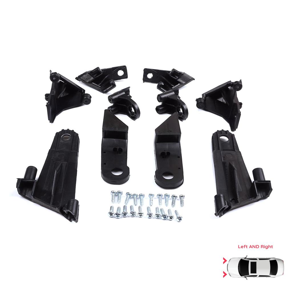 EHL565 Strålkastarhållare Reparationsfäste Flik Set Vänster Höger sida för Dacia Renault Duster MK2 HM 2017-2024 260609367R 260101133R