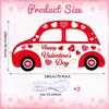 Car Shaped Photo Prop Selfie Frame for Valentine's Day Couple Selfie Wedding Anniversary Party Photo Booth Valentine's DayBanner