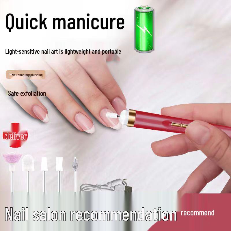 Rechargeable Portable Electric Nail Polisher and Dead Skin Exfoliator for Hands and Feet.