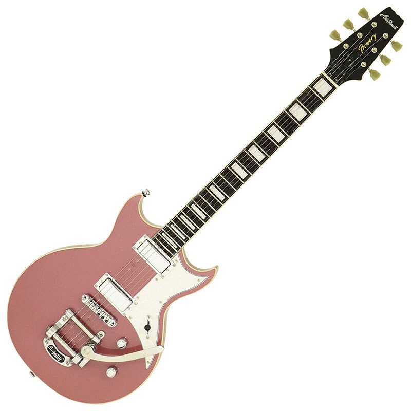 Aria ProII CDPK Cadillac Pink Aria Pro II Electric Guitar SG Type Bigsby Tremolo Cadillac Pink Outlet 212-MK2