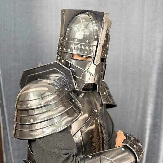 Moria Dwarven Battle  Crusader Knight Suit Full-Body Wearable Combat  for , Reenactments, and Cosplay