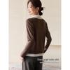 Women's Retro Melard Colorblock Patchwork Shirt