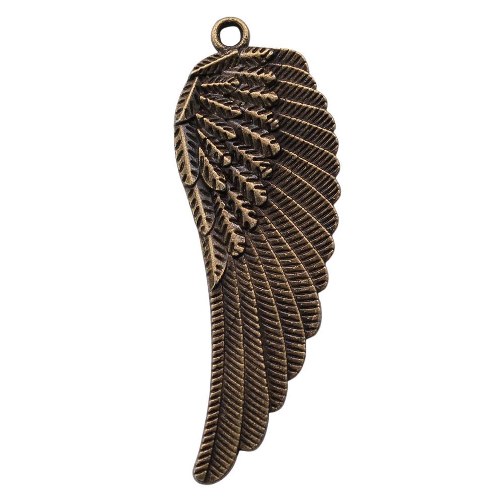 Feather Wing Charms Antique Alloy Pendants For Bohemian Jewelry Making