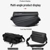 Men's Trendy Large Capacity Crossbody Bag with Magnetic Buckle for Single Shoulder or Motorcycle Riding