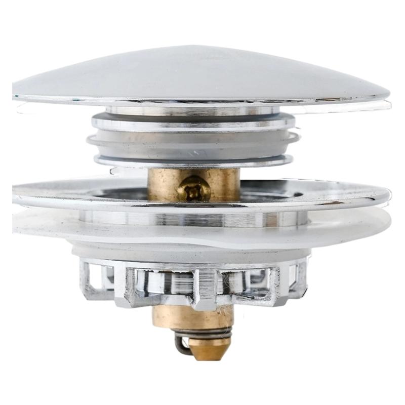 Brass Bathtub Stopper Push Type Bounce Cores Shower Drain Hair Catcher Universals Bath Tub Drain Stoppers Drain Plug