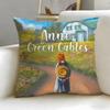 classic novel Anne of Green Gables Cushion Cover Soft  EasyWash Pillow Case  Versatile for Couch Bed Travel and Office