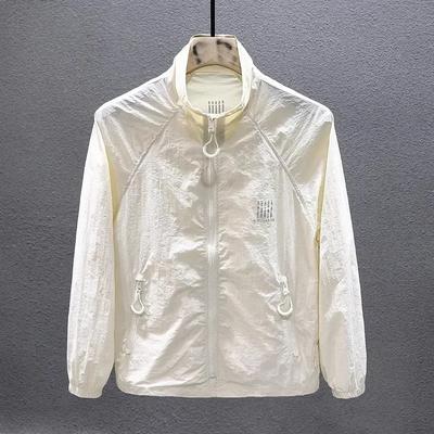 Men's Summer Thin Sunscreen Section Jacket Outdoor Collar Jacket Men's Sunscreen Clothing