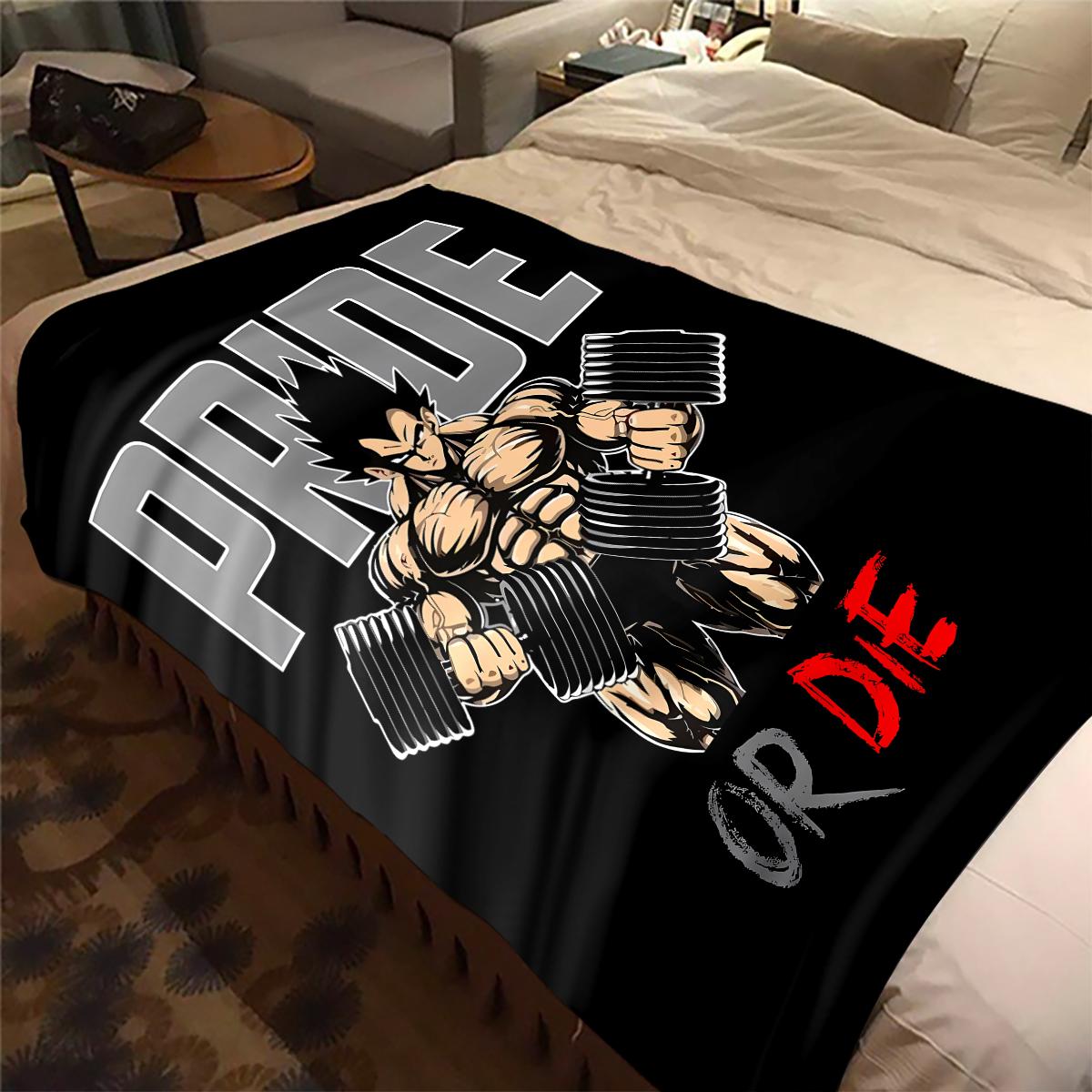 

1PC DRAGON BALL Logo Print Flannel Blanket, High quality All Seasons, Home Decor, Warmth and Comfort, Perfect for Christmas Gifts 80cm x 120cm
