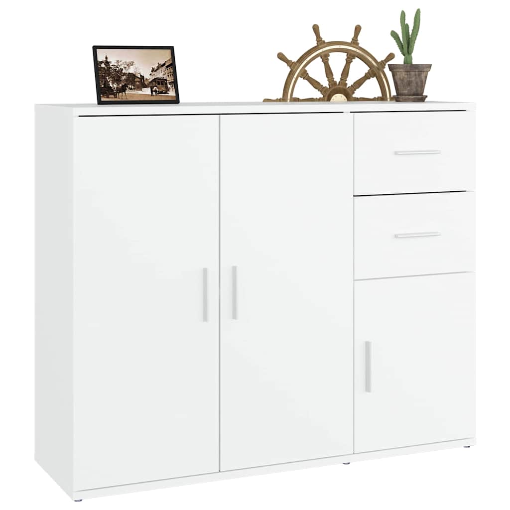 Vidaxl Cabinet, White, 91X29.5X75 Cm, Wood-Based Material