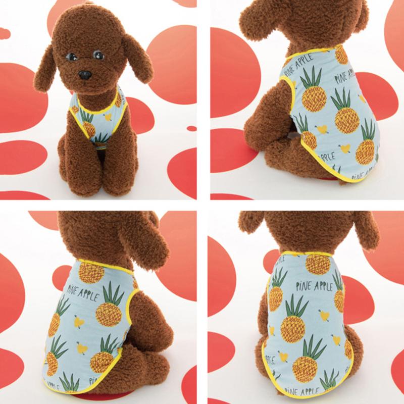 Fruit Print Summer Pet Dog Vest Breathable Cute