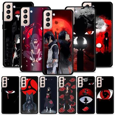 Etui do Samsung Galaxy S22 S21 S20 Ultra FE S22 S21 S20 S10 S9 S8 Plus S10e S7 krawędzi Anime Uzumaki Naruto czerwony Uchiha Sasuke