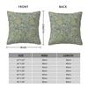 William Morris Jasmine Square Pillowcase Polyester Linen Velvet Printed Zip Decorative Pillow Case Car Cushion Cover