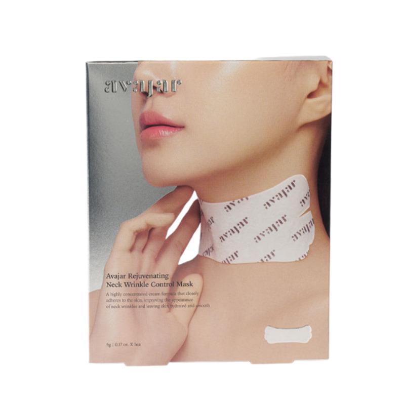 AVAJAR Rejuvenating Neck Wrinkle Control Mask PDRN Neck Cream Patch (5 Sheets)