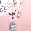 Fashion Flower Women Card Protector Cover Case Card Holder Neck Strap with Lanyard Badge Holder Work ID Card Bus ID Card Holder