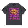 Funny Cute Coffee Ballerina Cappuccino T Shirt Fashion Kawaii Vintage Cartoon T-shirts Men Women Oversized Casual Cotton T-shirt