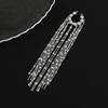 Zinc Zinc Alloy Tassel Ear Clip Long Chain No Piercing Earrings Personality C-shaped Ear Clip  Gift