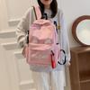 Trendy Cat Ear Canvas Backpack - Versatile School Style for Students