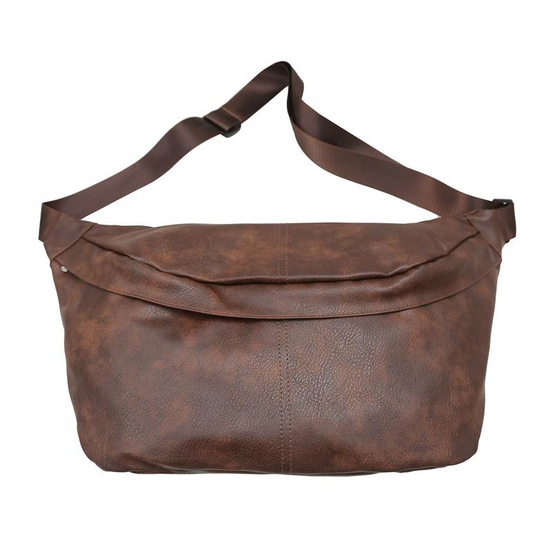 Large Capacity Women Waist Pack Soft PU Leather Fanny Pack Fashion Style Chest Bag Unisex Shoulder Crossbody Bag
