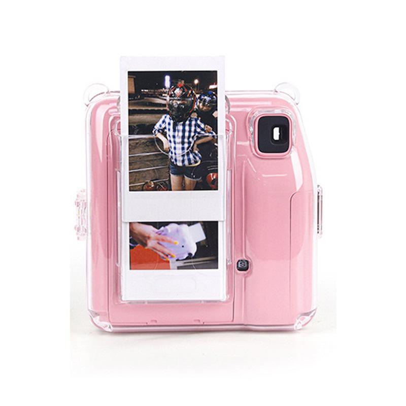 [Film Lab] Instax Mini SE Transparent Case Camera Protective Case with Strap and Stickers CAA61