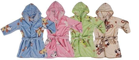 DUET BABY 609 Velour bathrobe 116-122