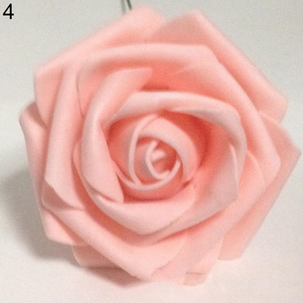 

Искусственные розы для декора 50pcs телесный/розовый