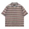 Chemise d'été 2026 Texture Creuse Perspective Manches Courtes Hommes Couple Lâche Col Cubain Chemise Amazon Top