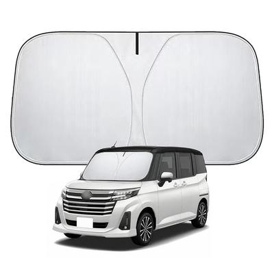 Prostorné čelní sklo kompatibilní s modely Toyota Roomy Tank, odolné vůči vysokým teplotám a UV záření, s úložnou taškou pro interiér vozu, sluneční clona, (2016-současnost) M900A/M910A,