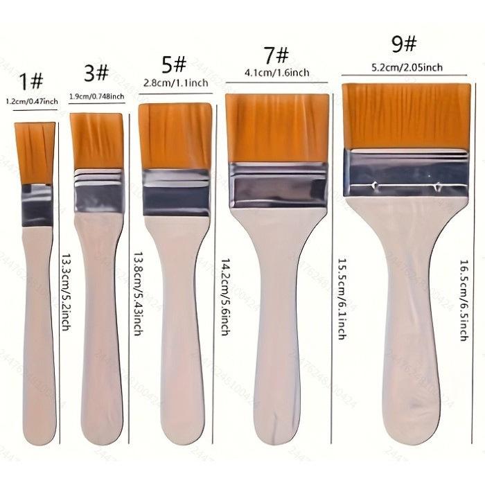 Multifunctional Nylon Brush: BBQ, Paint, Cleaning, 1-12 Plate Sizes
