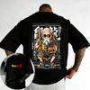 Summer Anime Streetwear TShirt Men Dragon Ball Z Techwear Master Roshi Kanji Graphic Short Sleeve Oversized Loose Fit Fan Top