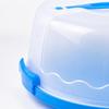 Cake Storage Container with Food-Contact-Grade Plastic, Top Carrying Handle, See-Through Cover and Round Base for Storage