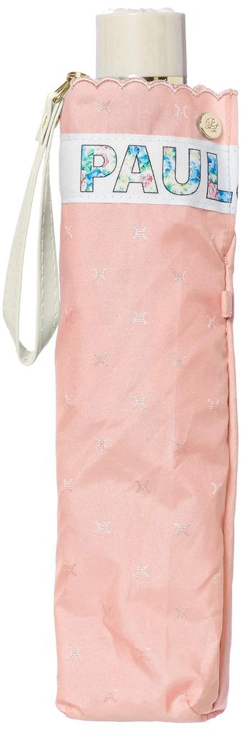 Paul Joe Folding Umbrella Joe with Fiberglass Made in Rib Total Length Total Length 235g & Women's (Paul & Flower) Ribs, Peach, Japan, Length 55cm,