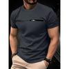 Summer Men's Casual Sports Loose Oversized Simple Letter Pattern Printed Round Neck Short Sleeved 3D T-shirt Top