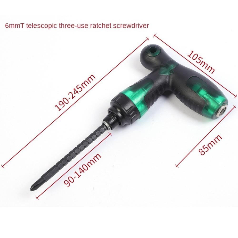 Slotted/Cross Screw Driver Steel Ratchet Screwdriver New Telescopic Screwdriver Home