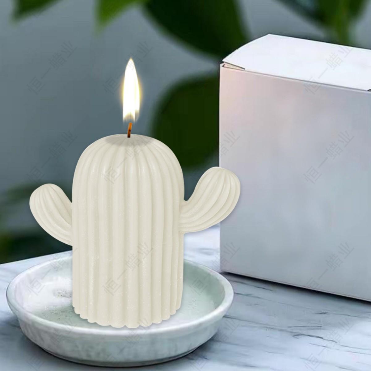 

Ароматическая свеча «Кактус» 1 шт., ручная работа, ароматическая восковая свеча для дома, креативный подарок, имитация ощущения атмосферы, воск для моделирования белый