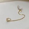 Moon Star Ear Cuff Rhinestones Ear Cuff Tragus Earrings Non Piercing Earring Clip Ear Wrap Cuff No Pierced Jewelry Gift