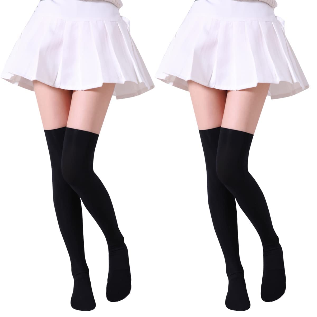 

Компрессионные носки MOOKISOO с 120 Длинные Гладкие и Мягкие 2 пары Гольфы до колена Нескользящая подошва, 60 см, Ден, Женские гольфы до колена, Носки,