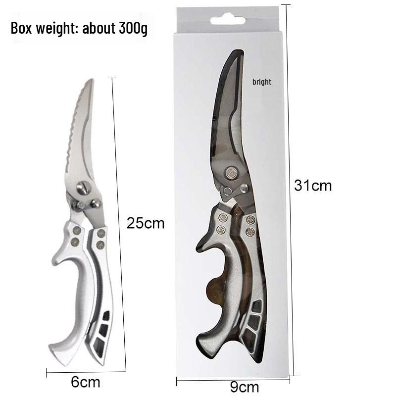 

High Hardness Multifunctional Kitchen Shears with Aluminum Handle for Cutting Chicken, Duck, and Goose Bones