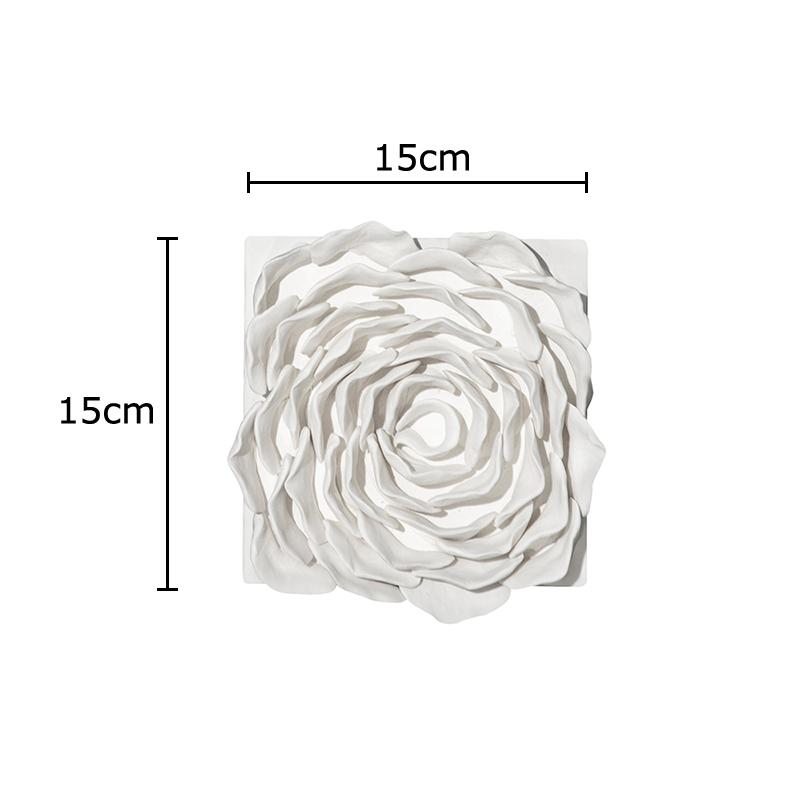 

Creative White Flowers Wall Hanging Porcelain Paintings Living Room Decoration Background Display Wall Mounted Floral Petals