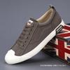 Trendige Schuhe Herren Low-Top Canvas-Schuhe Herrenschuhe 2025 Frühling neu Koreanische Version vielseitiger Trend Freizeitschuhe atmungsaktive Board-Schuhe